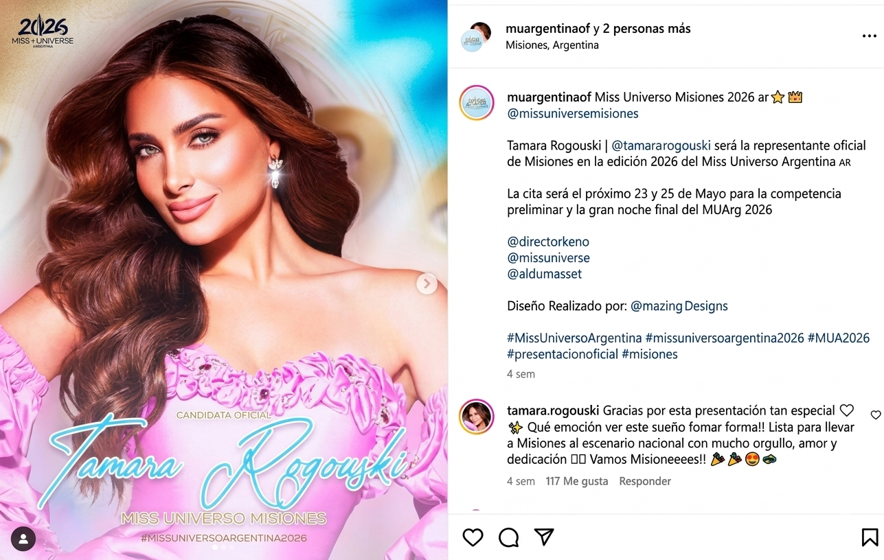 La misionera Tamara Rogouski es la nueva Miss Universo Argentina 2026 2